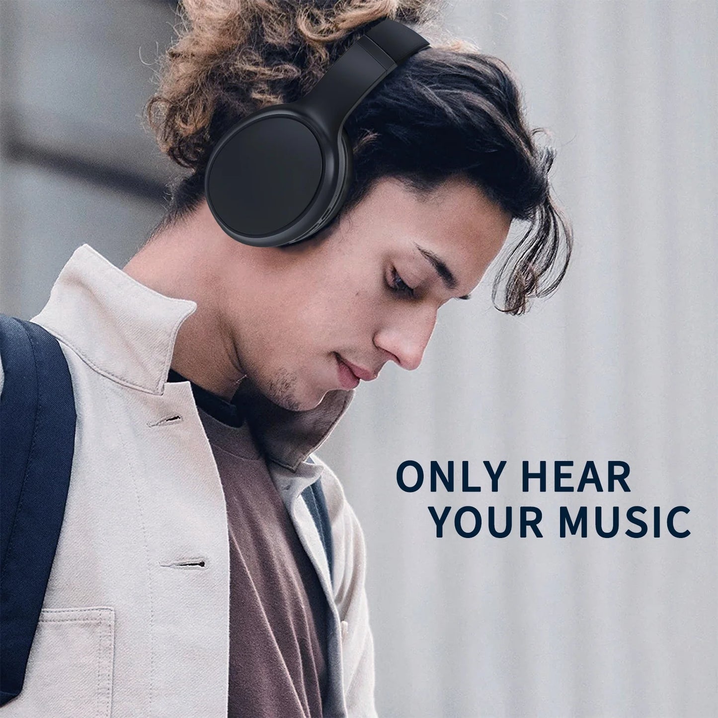 Active Noise Cancelling Headphones, Bluetooth Wireless Headphones, over Ear Bluetooth Headphones with Clear Calls, Deep Bass, Comfortable Fit,Multipoint Connection,For Talk/Music/Work