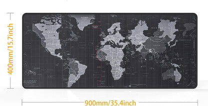 HD Map Gaming Mouse Pad,Xx Large Mouse Pads 35.4X15.74 in Extended Computer Mouse Mat for Wireless Mouse Keyboard with Stitched Edges,Waterproof,Non-Slip Base,Mousepads for Office Home Game Lovers