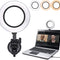 Video Conference Lighting Kit,Computer/Laptop Moniter LED Video Light Dimmable 6500K Ring Light for Remote Working,Zoom Call,Self Broadcasting,Live Streaming